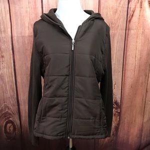 Ladies Brown Zip Up Jacket